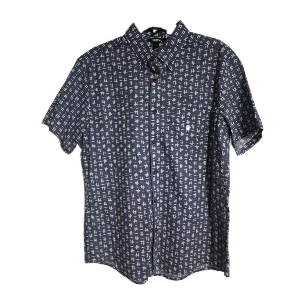 NWT Men's Eddie Bauer Baja Button-down Shirt Size XL Blue
